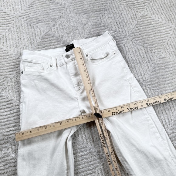 Banana Republic Skinny Fit Jeans Womens 30/10 Tall White Stretch Denim Preppy - Picture 6 of 13